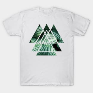 Scared Geometry Triangles T-Shirt